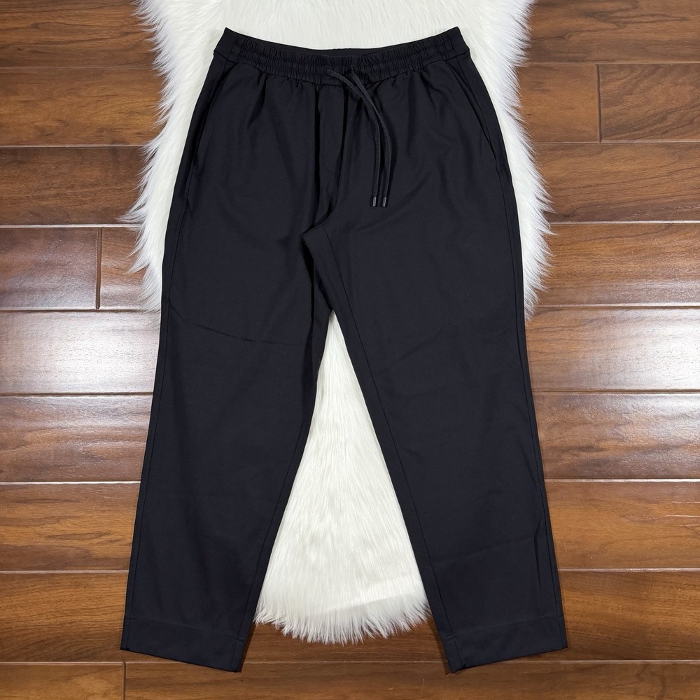 Lululemon Size Medium Black Tapered‎ Leg Mid Rise 7/8 Pants Luxtreme W5GITS
